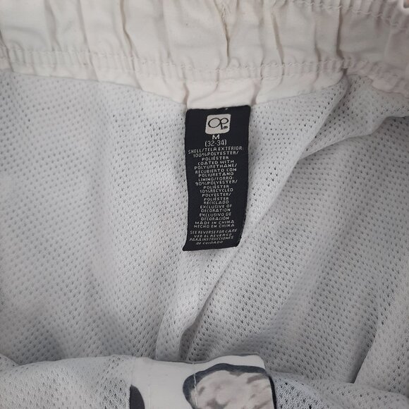 OP Ocean Pacific Hawaiian Swim Trunks Men's Size M Hibiscus Beach Vacation - Picture 5 of 6